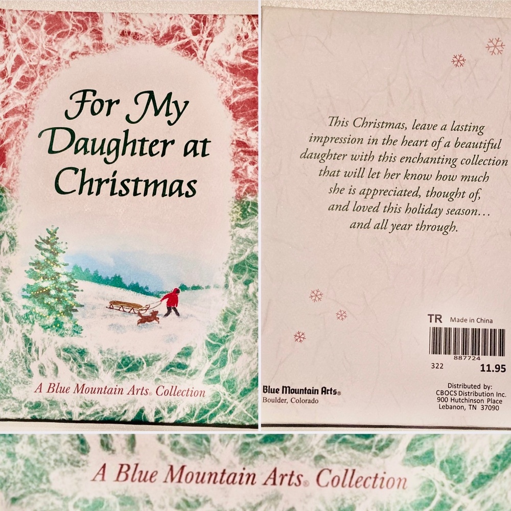 Inspirational Book: For My Daughter at Christmas by Blue Mountain Arts